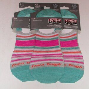 3 Pairs Darn Tough Topless Sunbaked No Show Socks Women's Large 10 - 11.5